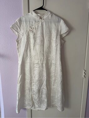Goelia 19 Momme Mulberry Silk Cheongsam Qipao Midi Dress